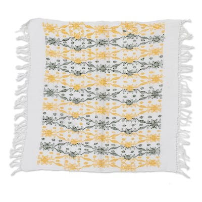 Novica Handmade Sun Over The Forest Cotton Placemat