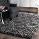 preview thumbnail 2 of 6, Nuloom Iola Geometric Shag Area Rug 2'6" x 6' Runner - Grey - Runner