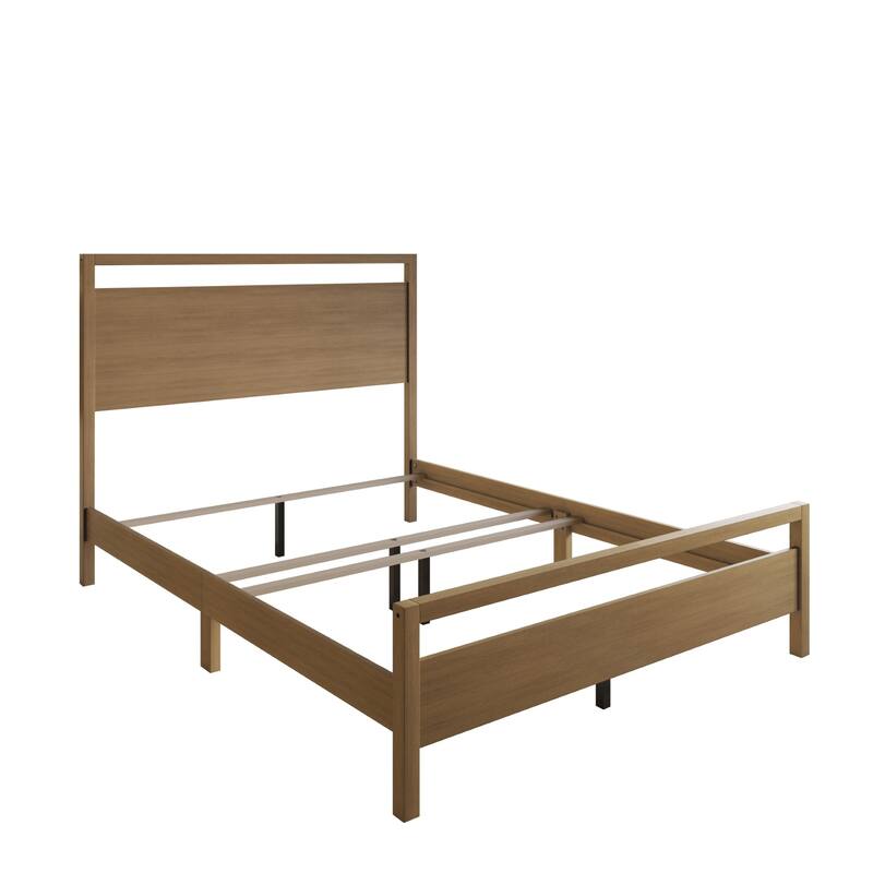 Clayfell Ontario Solid Wood-Look Panel Bed