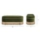 preview thumbnail 12 of 23, Melinda 48.5" Upholstered Tufted Oval Storage Bench with Bullion Fringe