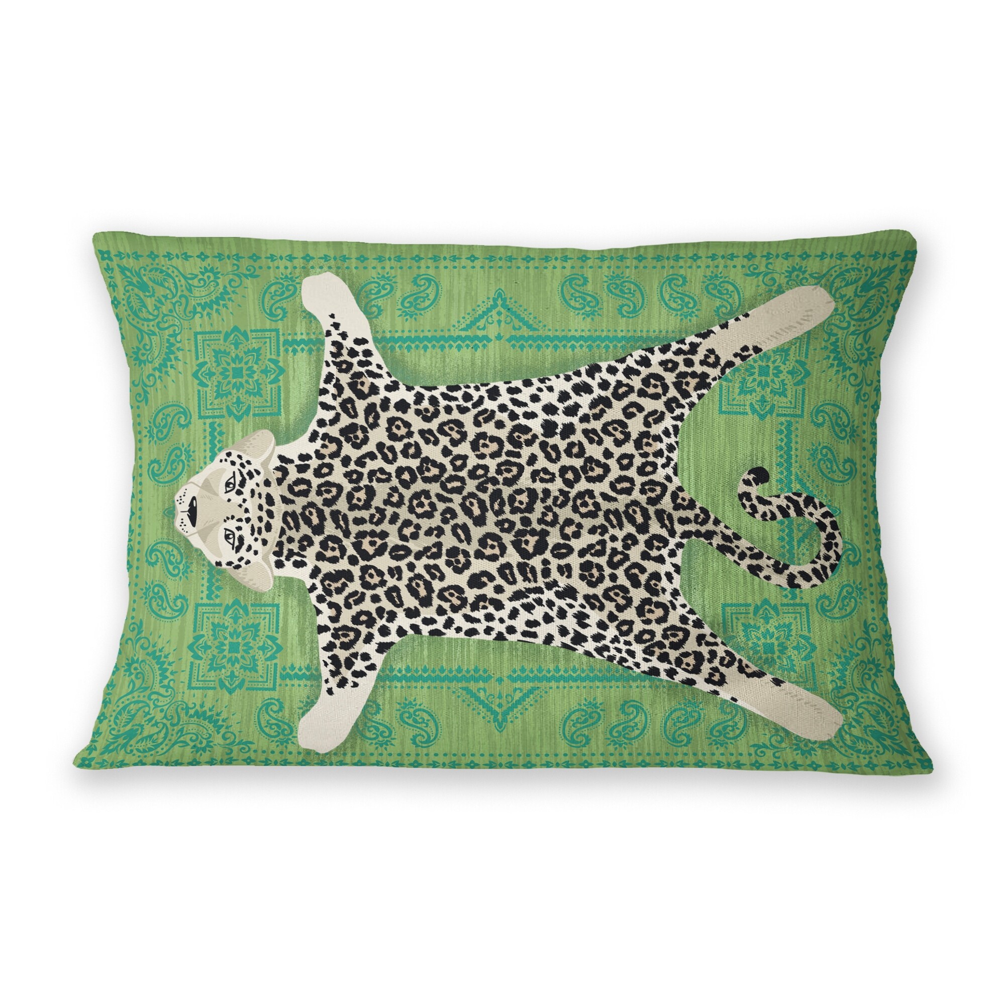 Snow leopard store papasan cushion