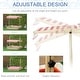 preview thumbnail 4 of 7, Outsunny Kids Sandbox with Cover and Adjustable Canopy, Square Wooden Sandbox Backyard Toy for Ages 3-8, Natural - N/A
