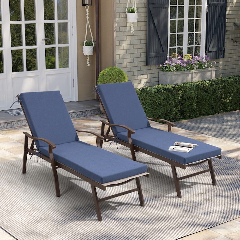 Pellebant Outdoor Patio Chaise Lounge Cushion