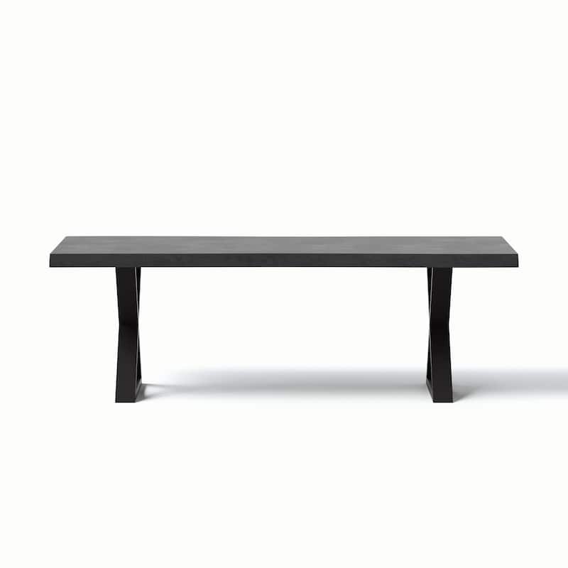 Urbia Brooks Solid Acacia Dining Table - X Base