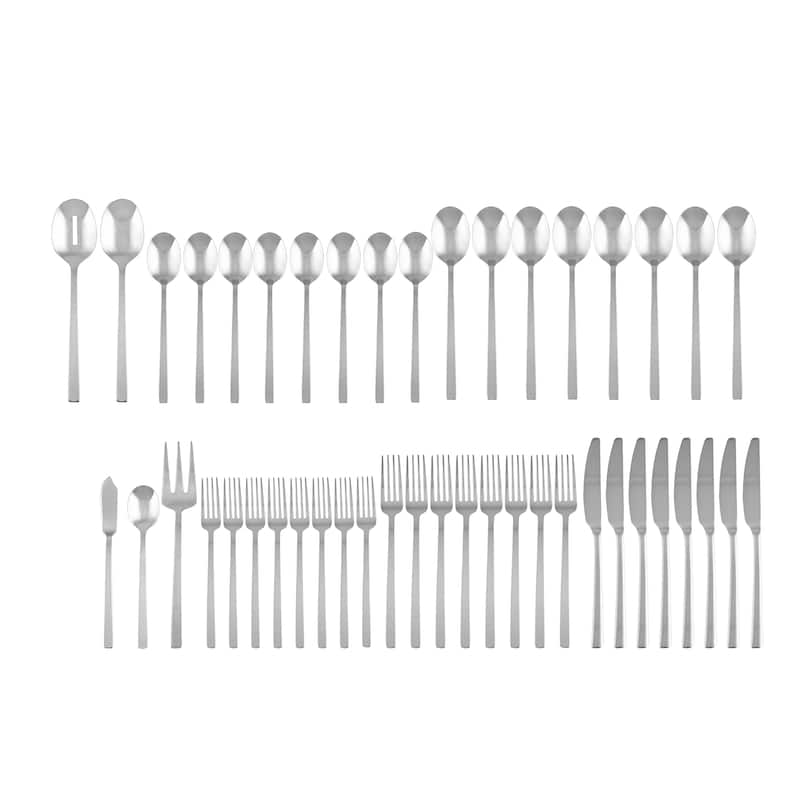 Cambridge Silversmiths Beacon Mirror 45 Piece Flatware Set, Service for Eight - 45 Piece