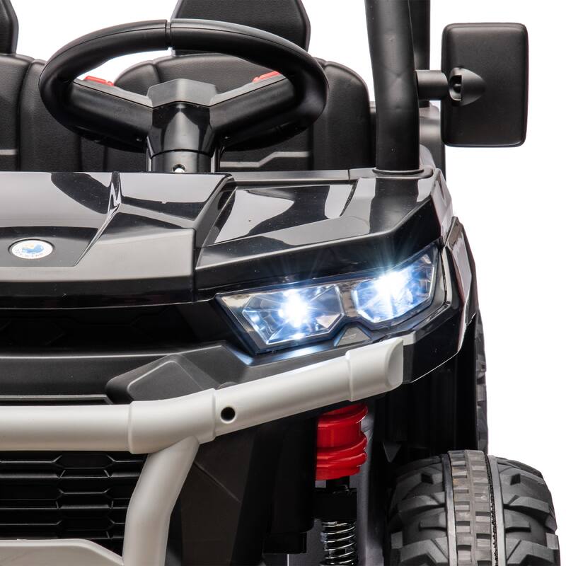 Kids 24V Ride-On Construction Dump Truck with Remote Control, Dual Motors, Music, and LED Lights, Ages 3-8