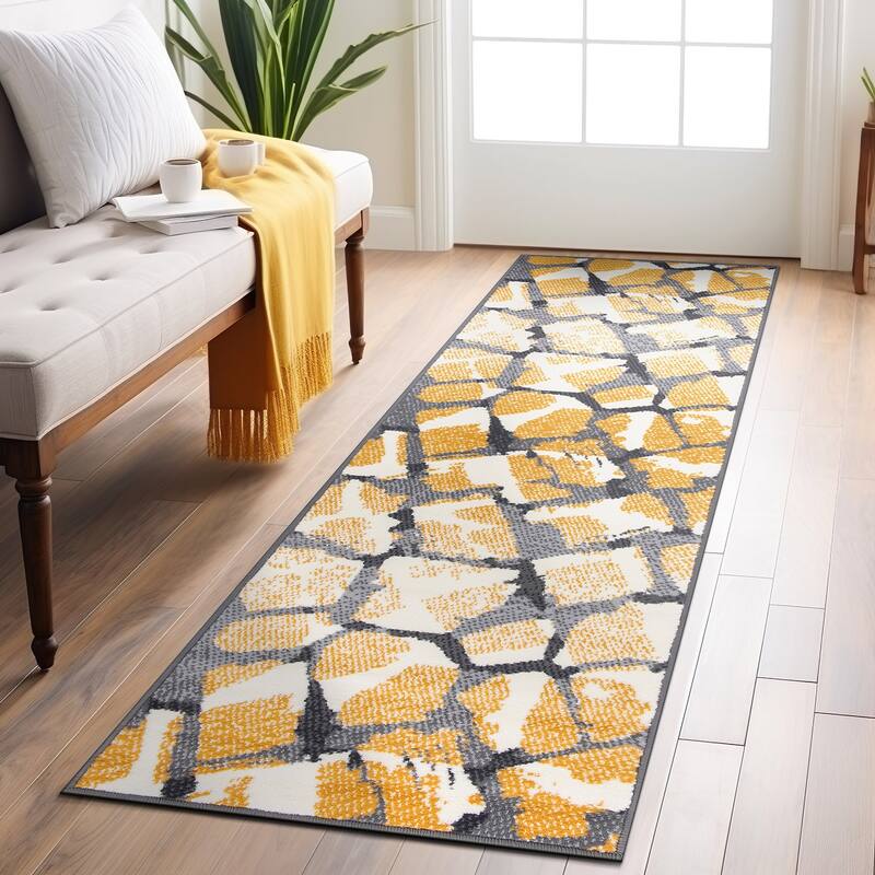 World Rug Gallery Contemporary Abstract Design Area Rug