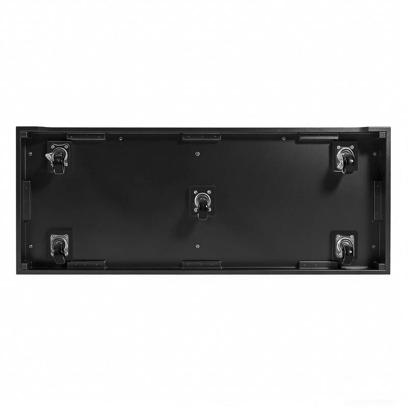 53 Inch Kitchen Island Cart with Thick Desktop Drawers Spice and Towel Racks