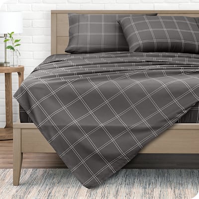 Bare Home Double Brushed Deep Pocket Printed Sheet Set