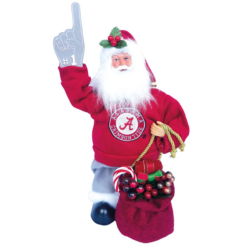 NCAA 12" Alabama Animated/Musical Santa
