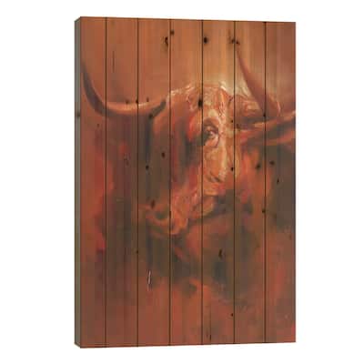 Insight Print On Wood by Zil Hoque - Multi-Color