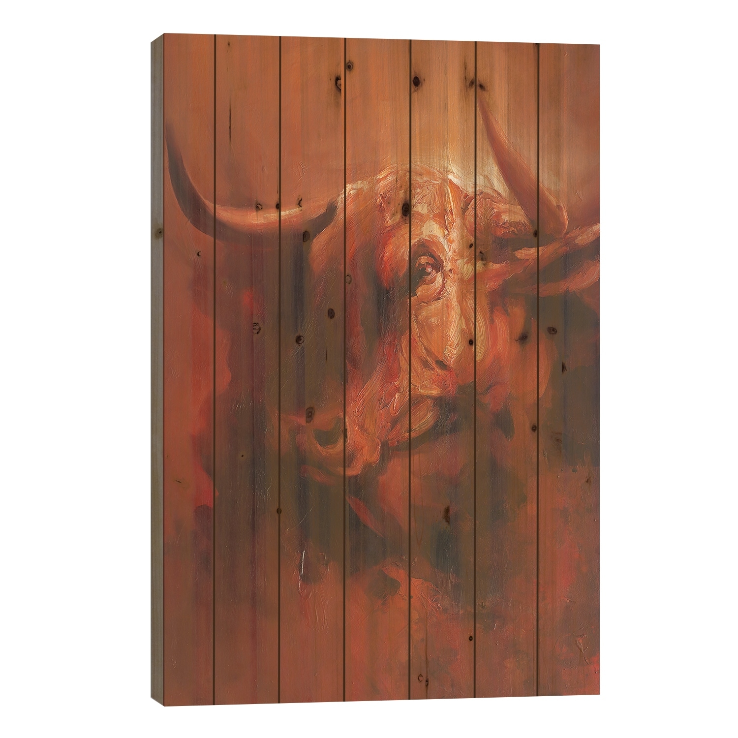 Insight Print On Wood by Zil Hoque - Multi-Color
