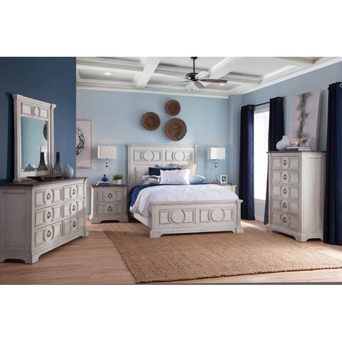 Bristow Antique White 6-piece King Bedroom Set by Greyson Living