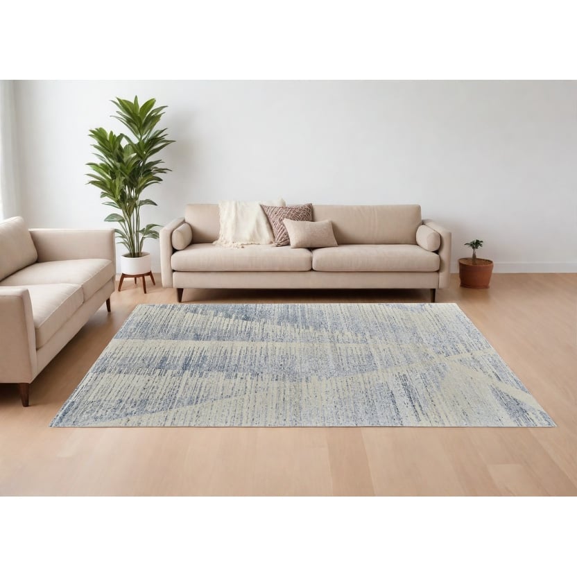 HomeRootsAbstract Casual Rectangle Area Rug - 162' X '114' X '0.31