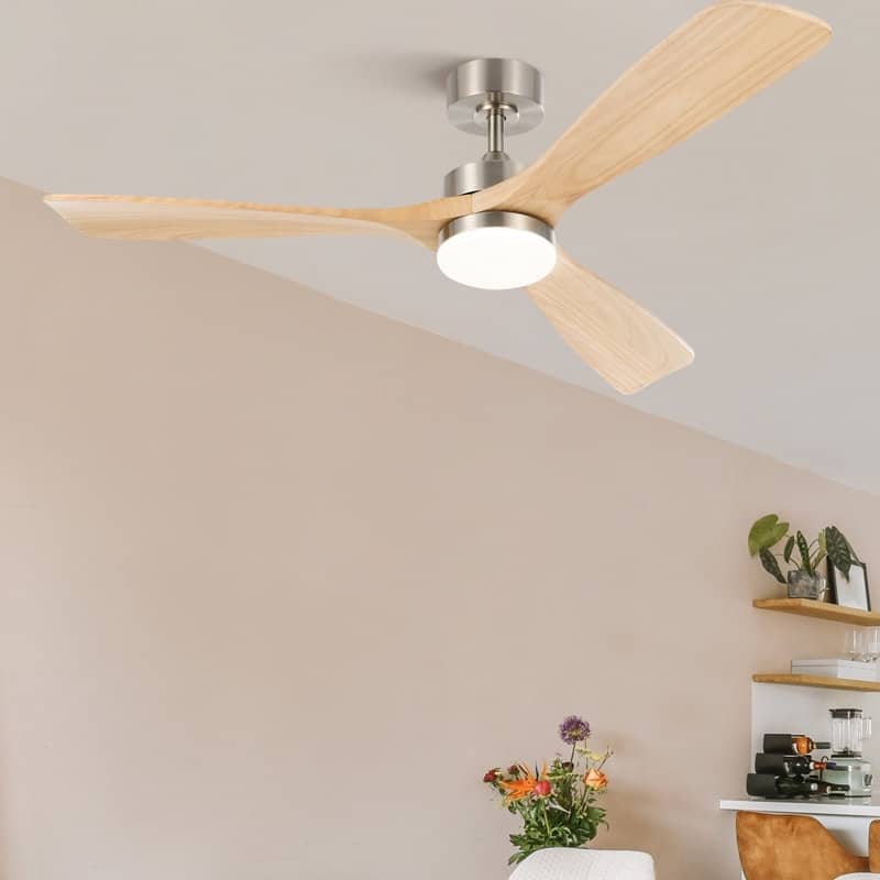 CO-Z 52" 3 Blade Modern LED Ceiling Fan with Light and Remote Control