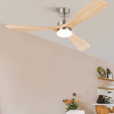 CO-Z 52" 3 Blade Modern LED Ceiling Fan with Light and Remote Control