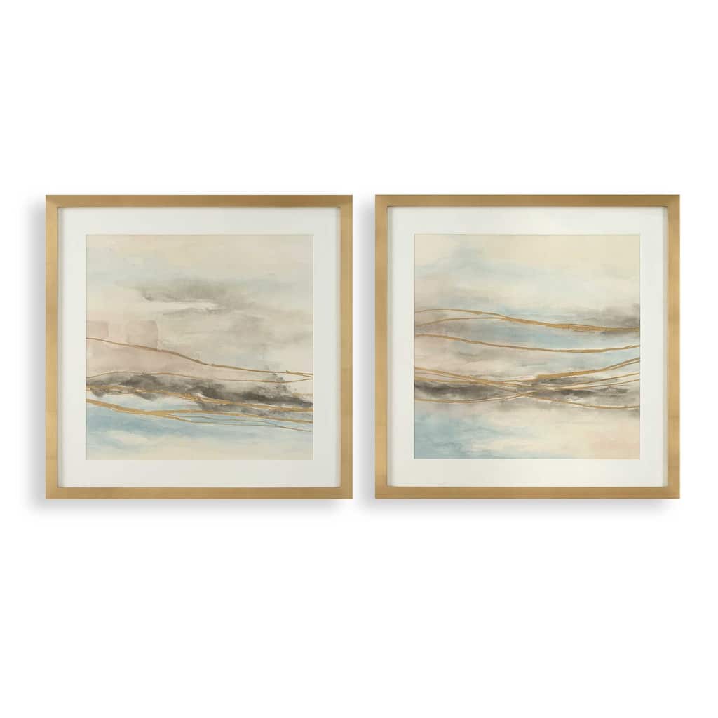 Uttermost So Golden Abstract Landscape Prints (Set of 2)