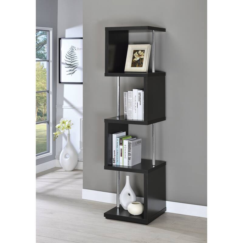 Esme Modern 4-tier Bookcase - Black