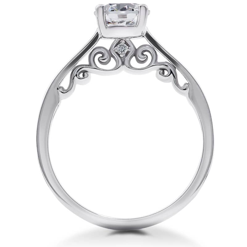 1 ct Lab Grown Eco Friendly Diamond Gabriella Engagement Ring White Gold