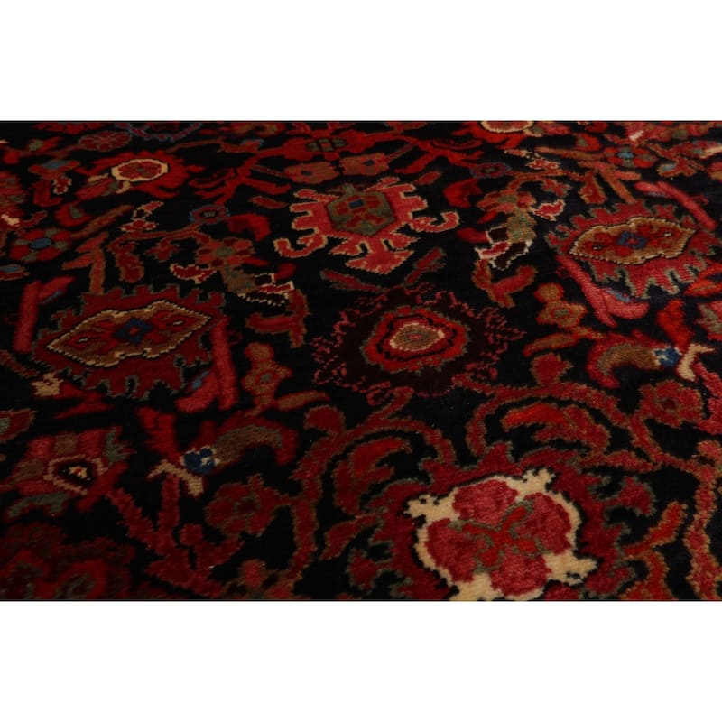 5'8''x10'6'' Hand Knotted Wool Midnight Blue Malayer Traditional Rug - 5' 8'' x 10' 6''