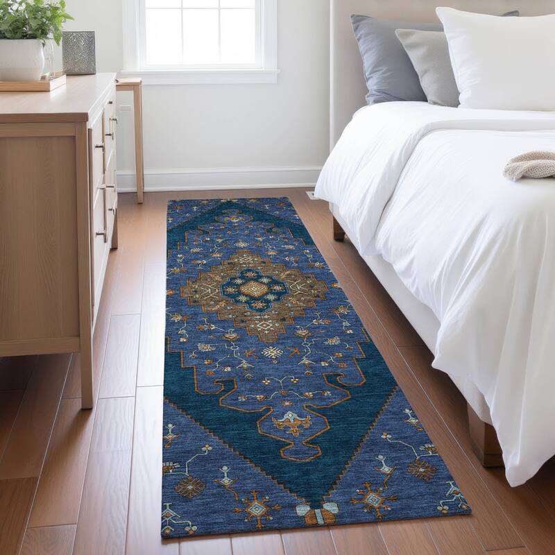 Machine Washable Indoor/ Outdoor Global Marrakesh Chantille Rug