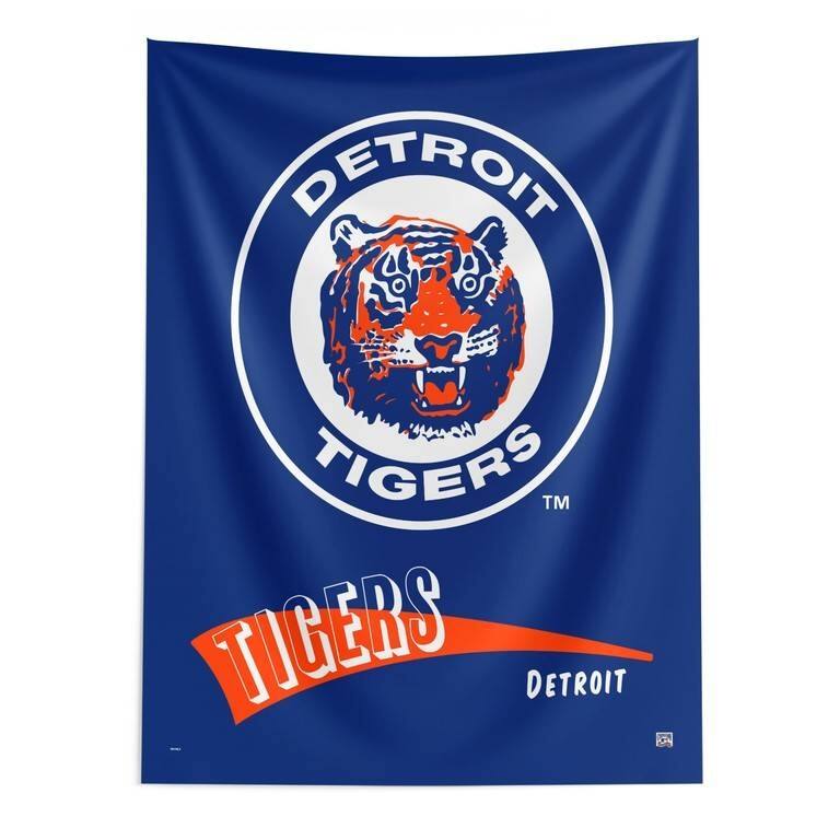 MLB CC Throwback Wall Hanging - 50" x 60" - Detroit Tigers