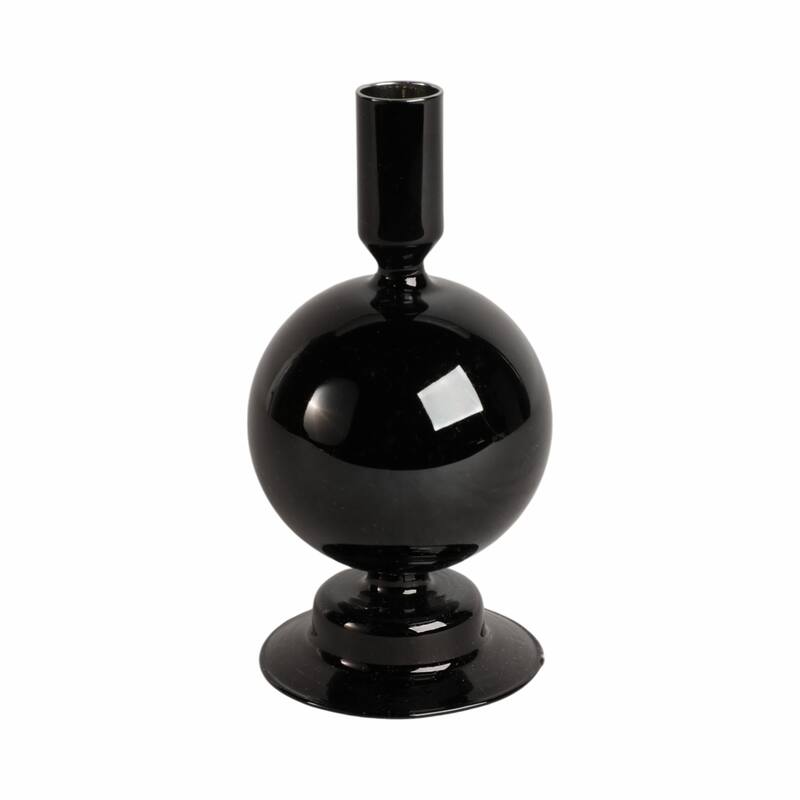 Sagebrook Home Glass Elegance - Illuminate Your Space with Unique Candle Holders - 4" x 4" x 7"