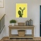 Yellow Cactus by Lola Peacock Framed Canvas Wall Art Print - Sylvie ...