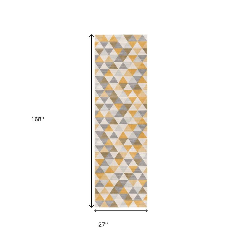 HomeRoots Geometric Transitional Square Area Rug