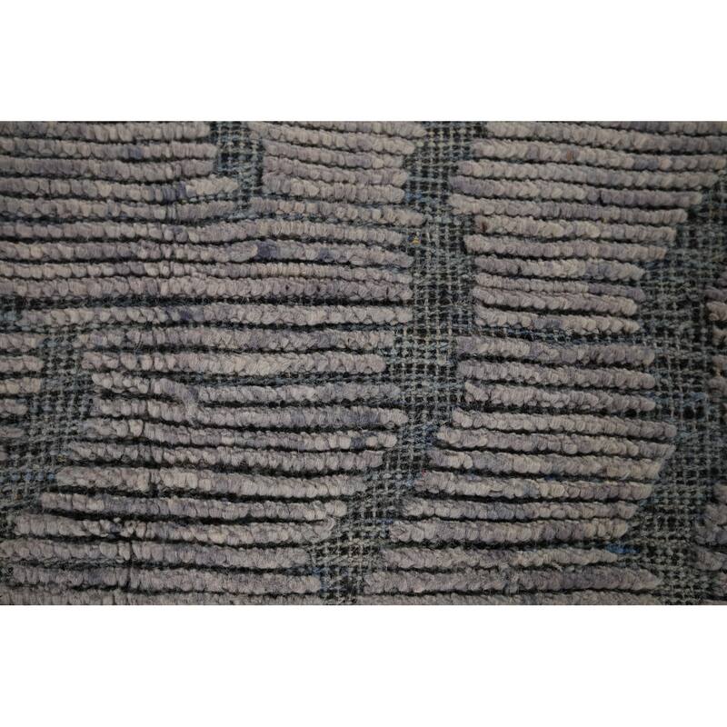 Moroccan Oriental Area Rug Hand-Knotted Bedroom Wool Carpet - 8'7"x 11'10"