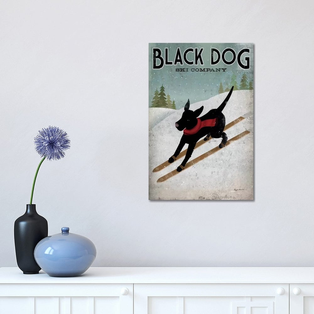 iCanvas "Black Dog Ski Co. I" by Ryan Fowler Canvas Print