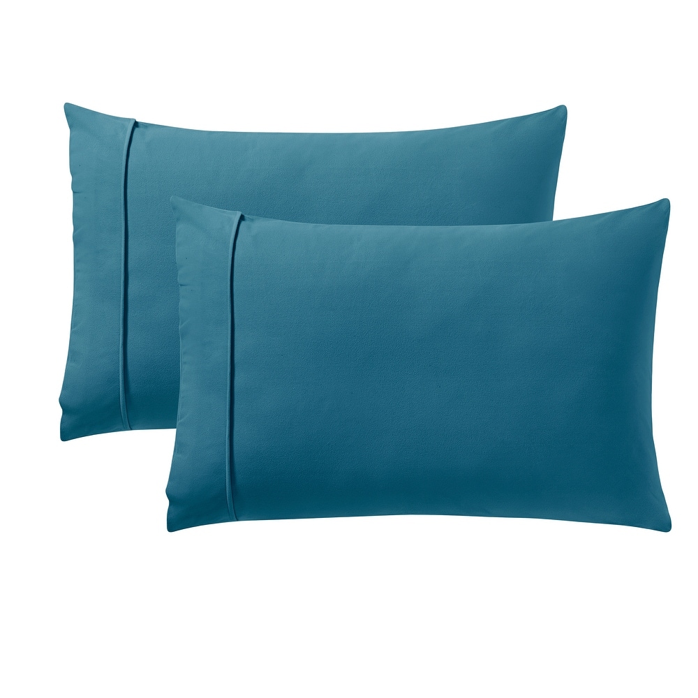 Sweet Home Collection Ultra Soft Solid Flannel Pillowcases (2-Pack)