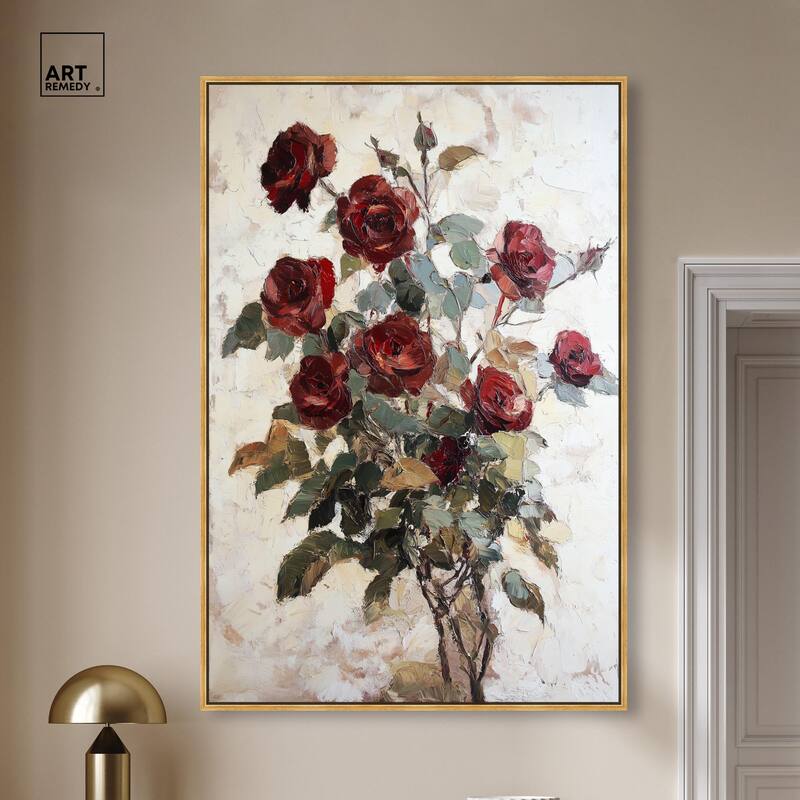 Velvet Vermilion II Canvas by Art Remedy