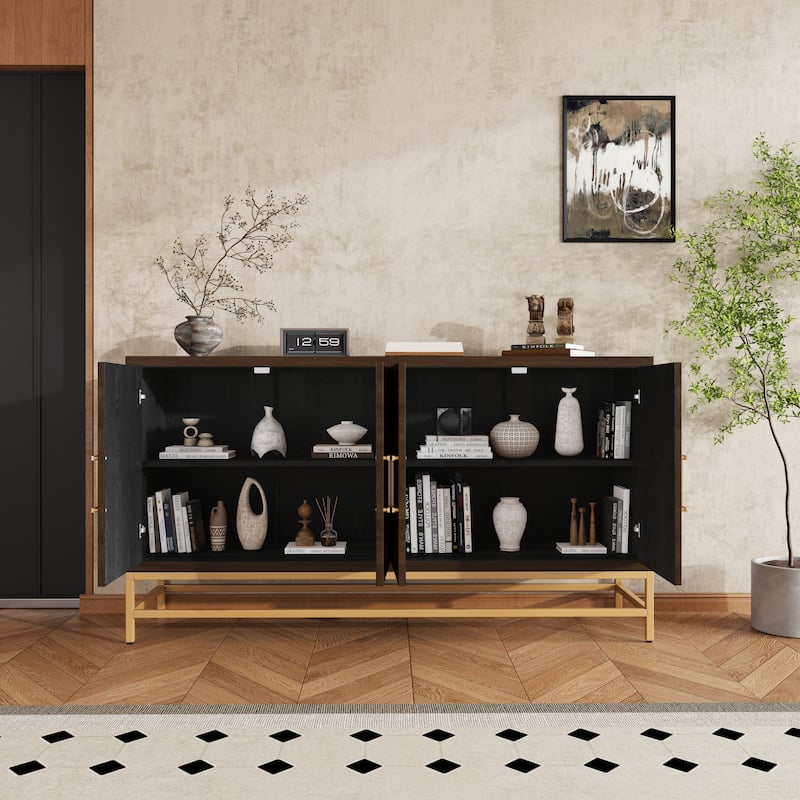 Reto Country Sideboard with Adjustable Shelves by GDFStudio