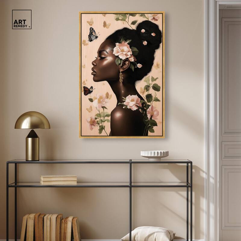 Apricot Whisper Canvas by Art Remedy