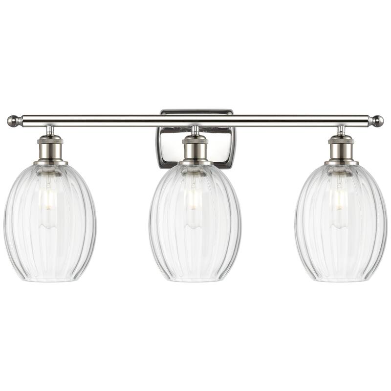 Innovations Lighting Endless Possibilities Ballston - Preston - 3 Light 26" Bulb Shade Bath Vanity Light - Clear/Polished Nickel