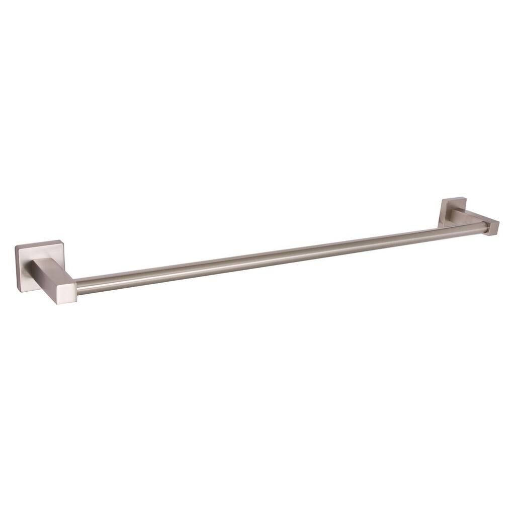 Razo Bathroom Towel Bar Accessory in PVD Satin Nickel - 24"