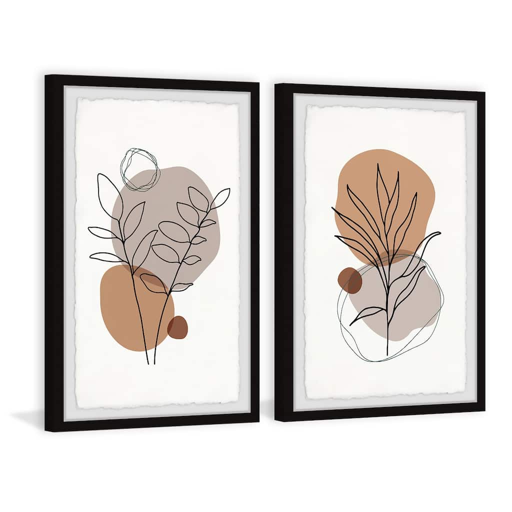 Growing on Boulders Diptych