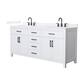 Option White / White Quartz Top / Matte Black Hardware