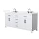 Option White / White Quartz Top / Matte Black Hardware