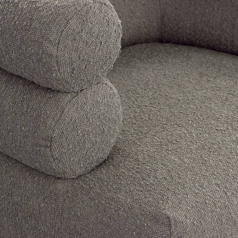 Jojo Boucle Upholstered Occasional Chair, Dark Grey