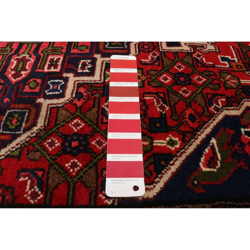ECARPETGALLERY Hand-knotted Anadol Red Wool Rug - 3'5 x 4'10