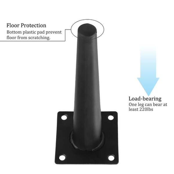 Shop 6 Inch Chrome Furniture Legs Table Metal Feet For Sofa Couch