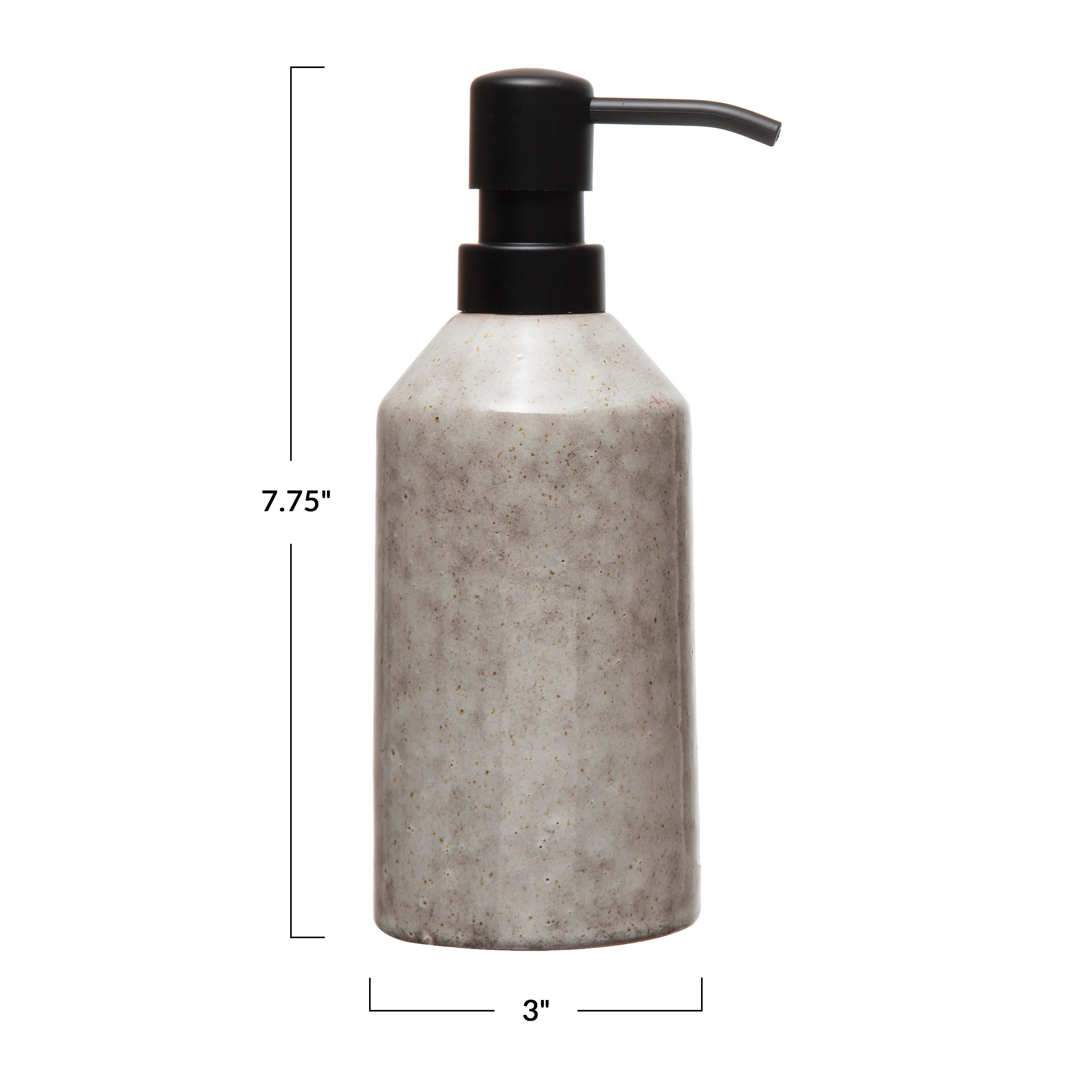https://ak1.ostkcdn.com/images/products/is/images/direct/b0ad0fa1a789c2d487e1aeead357dfec30bc770e/Neutral-Colored-Reactive-Glaze-Stoneware-Soap-Dispenser-with-Black-Pump.jpg