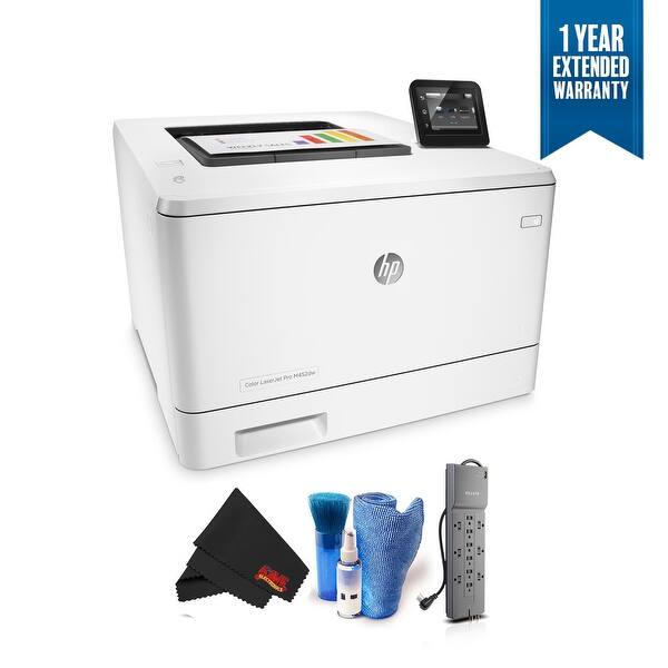 Shop Hp Color Laserjet Pro M452dw Wireless Color Laser Printer Cf394a With 1 Year Extended Warranty Surge Protector Overstock 23064893