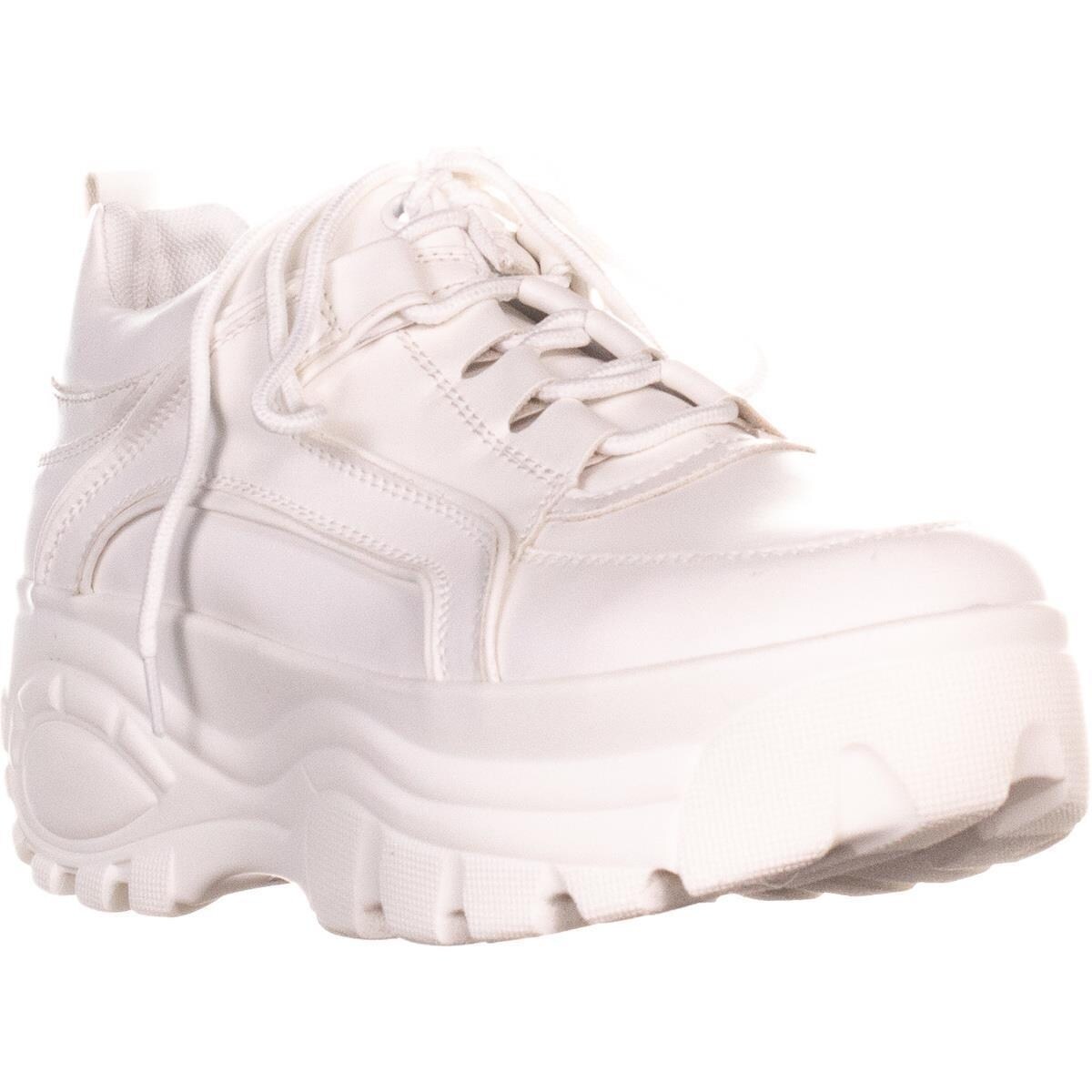 madden girl white platform sneakers