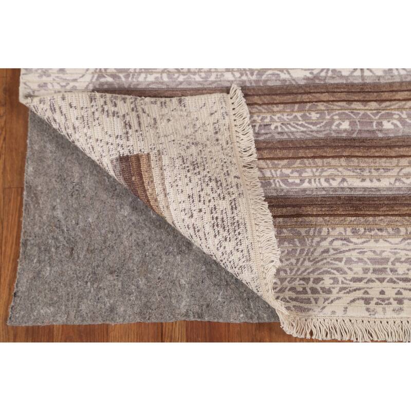 Abstract Oriental Accent Rug Handmade Wool Carpet - 2'9"x 5'0"