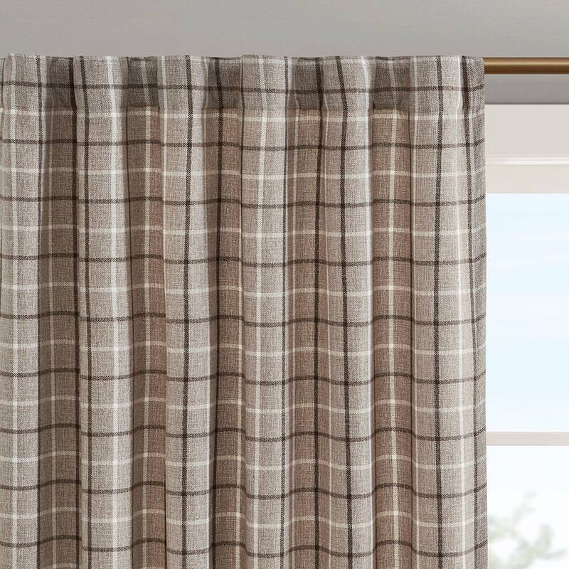 Twist Tab Total Blackout Window Curtain Panel Champagne 50x84" Blackout