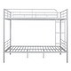 preview thumbnail 6 of 25, Contemporary Full over Full Metal Frame Bunk Bed Kids Bed with Stairs,Save Space,Split Into Two Beds