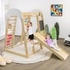 preview thumbnail 5 of 5, Indoor Playground Climbing Gym Kids Wooden 8 in 1 Climber Playset